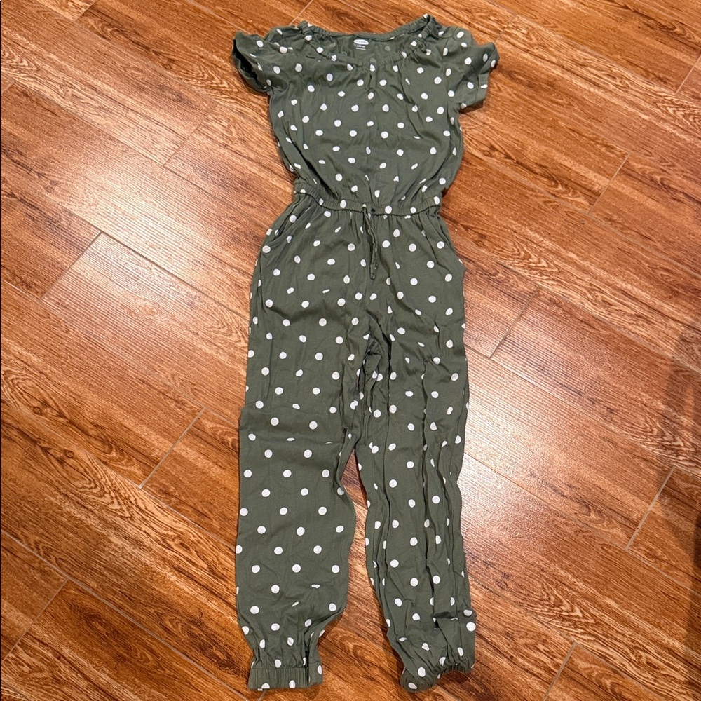 Green Polka Dot Jumpsuit Old Navy